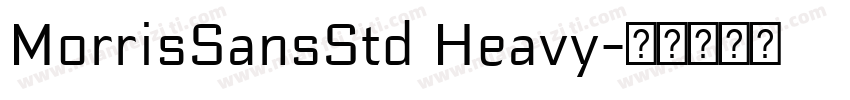 MorrisSansStd Heavy字体转换